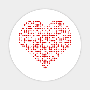 Abstract halftone heart icon Magnet